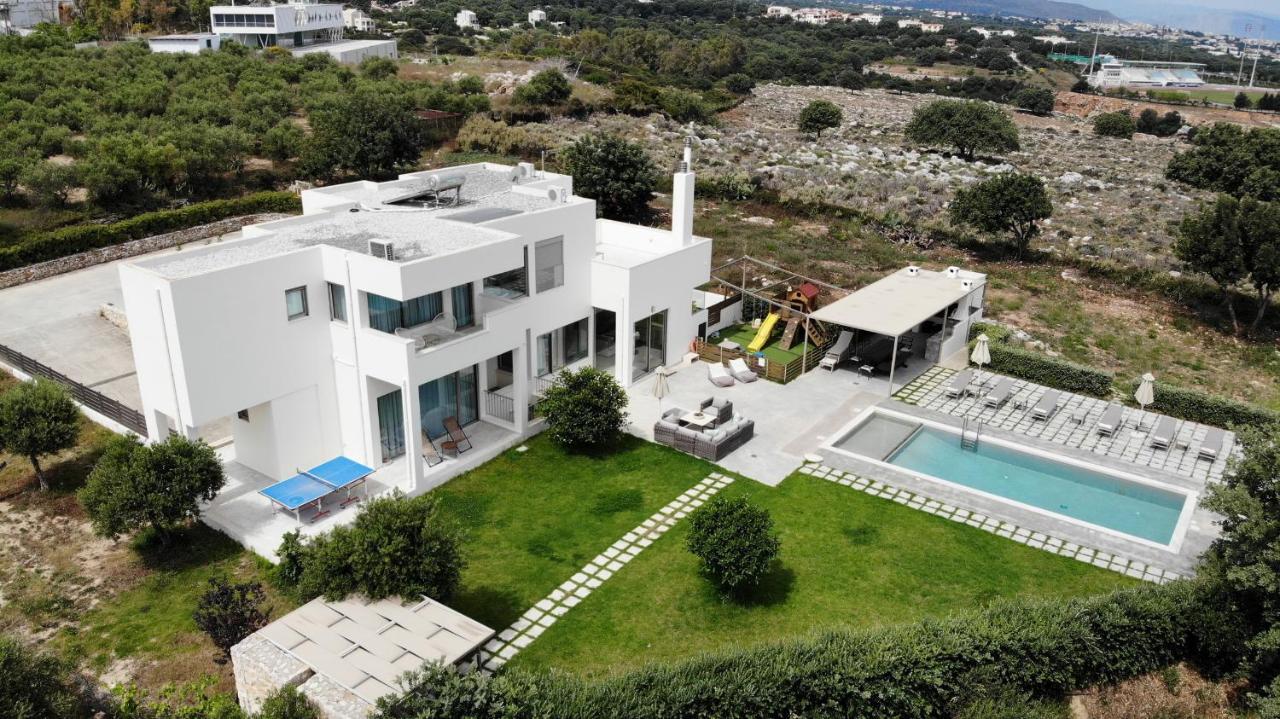 Lux Villa Mia With Heated Pool, 2Km To Beach & Childrens Area! Mikro Metochi Exterior photo